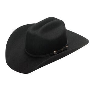 Twister Dallas Black Wool Felt Cowboy Hat Size 7 Western Wide Brim T7101001